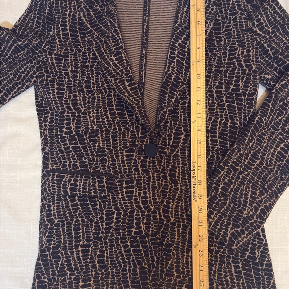 Armani Collezioni Black and Brown Textured Blazer - Picture 4 of 7